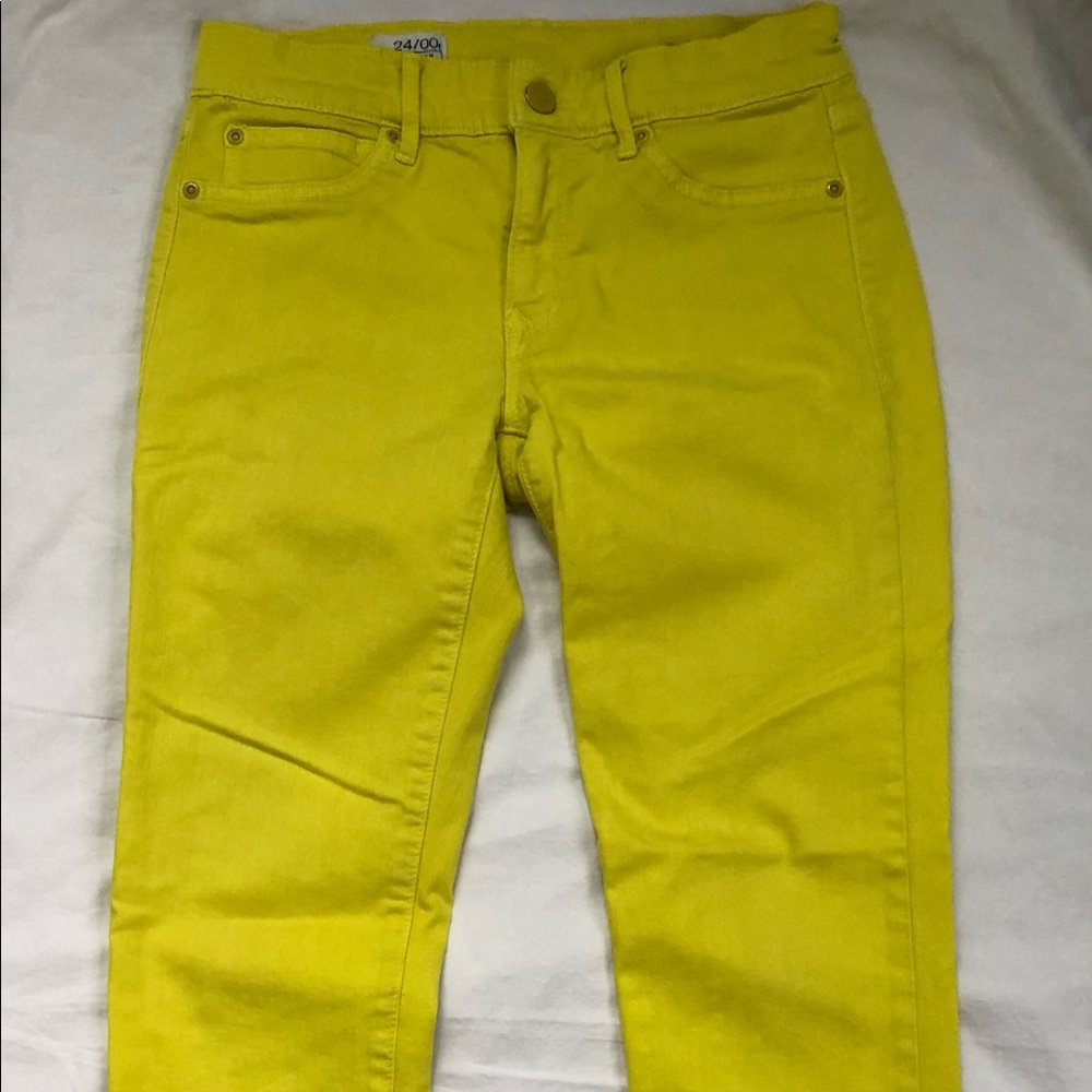 GAP Womens yellow cotton jeans